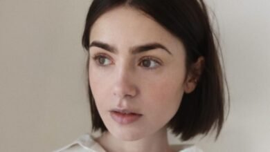 Lily Collins surpreende os fãs com um corte de cabelo dramático