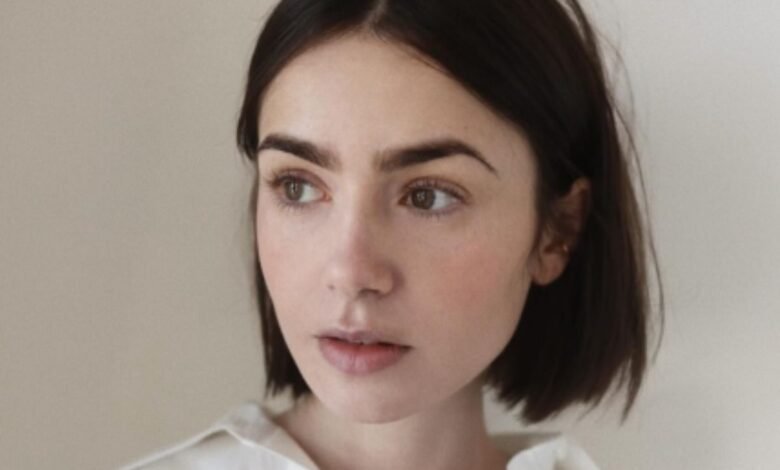 Lily Collins surpreende os fãs com um corte de cabelo dramático