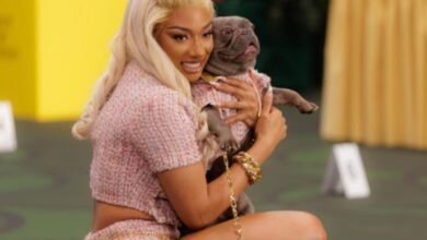 Megan Thee Stallion está estilizando um pufe dos anos 2010