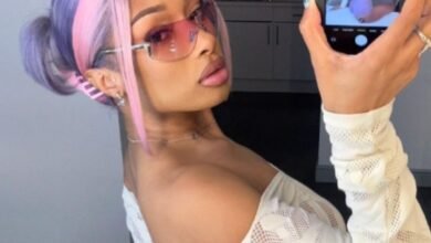 Os destaques em tons pastel de Megan Thee Stallion são uma abordagem caprichosa para moedas