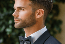 Corte de cabelo de casamento moderno para homens: penteados de noivo da moda para experimentar