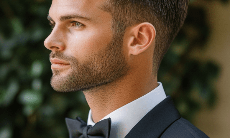 Corte de cabelo de casamento moderno para homens: penteados de noivo da moda para experimentar