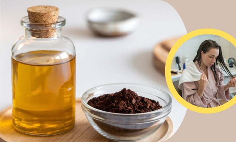 Aumente o crescimento natural do cabelo usando óleo de rícino e café moído 1 Aumente o crescimento natural do cabelo usando óleo de rícino e café moído