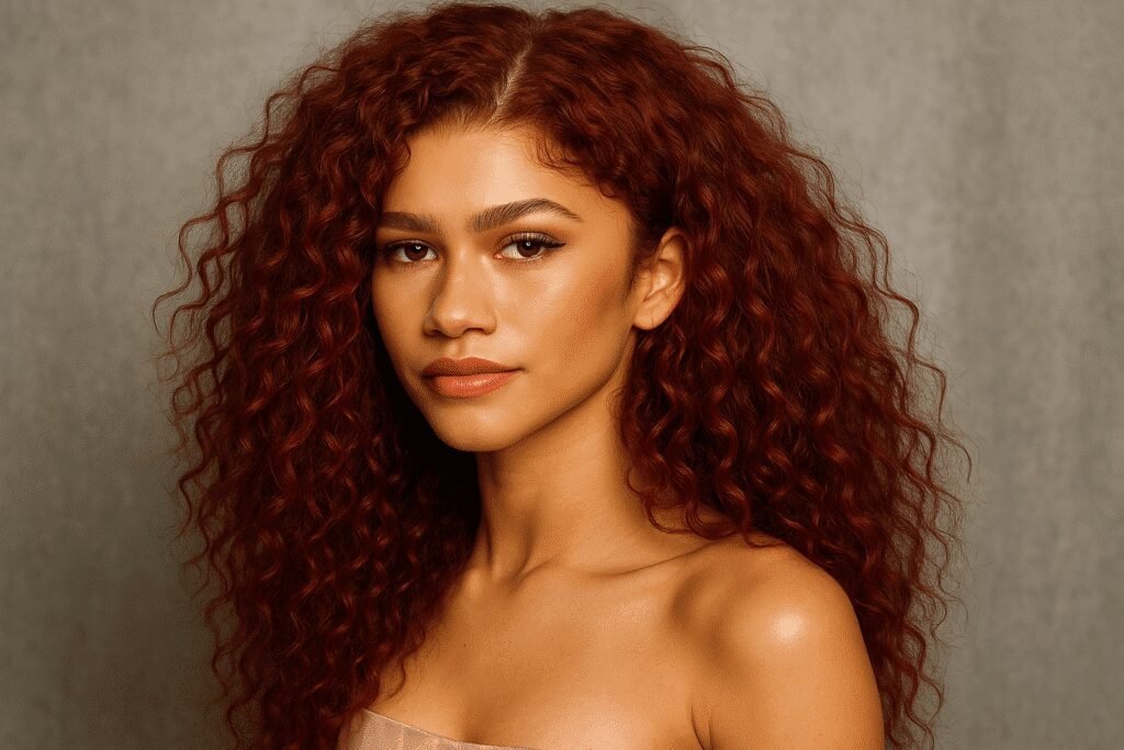 cabelo vermelho 2025 Zendaya e Suas Experimentacoes Audaciosas
