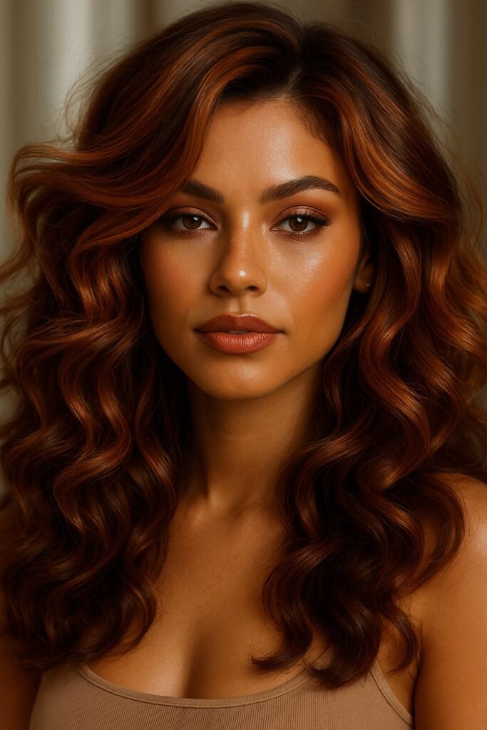 cabelo caramelo Caramelo Acobreado Vibrante